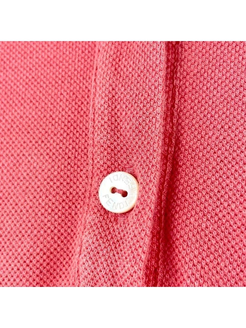 FENDI Pink And Blue Check FF Polo Dress Size 10 - Picture 6 of 10